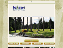 Tablet Screenshot of lakecushmangolfcourse.com